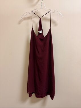 Glamorous Burgundy Mini Slip Dress